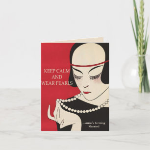 Maintenez invitation calme et d'usage de perles de