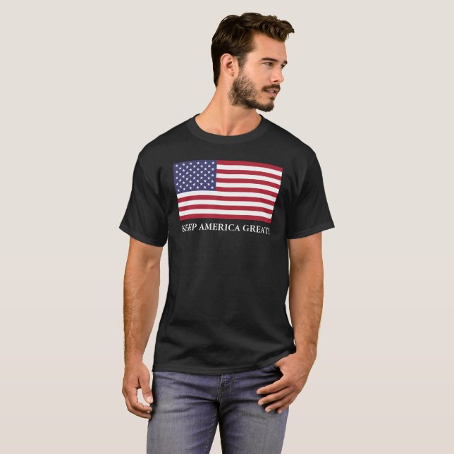 MAINTENEZ L'AMÉRIQUE GRANDE ! T-SHIRT (Devant entier)