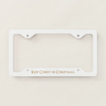 Maintenez le Christ dans le cadre de plaque