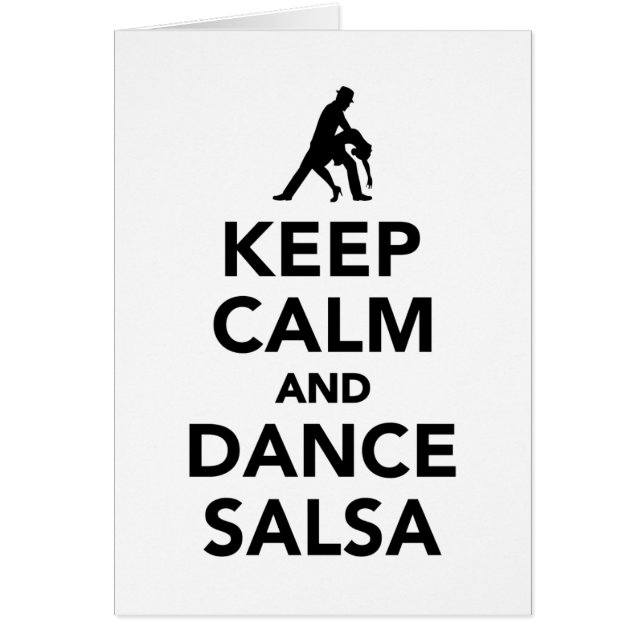 Maintenez Salsa calme et de danse (Devant)
