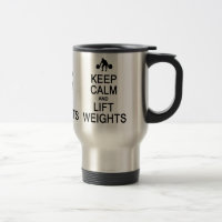 Maintenez tasse calme et d'ascenseur de poids -