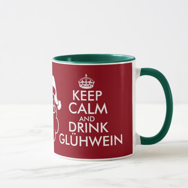 Maintenez tasse calme et de boissons de Glühwein (Droite)