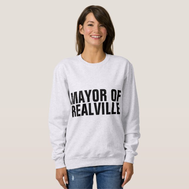 MAIRE DE T-shirts drôles REALVILLE (Devant entier)
