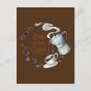 Mais d'abord la carte postale du café