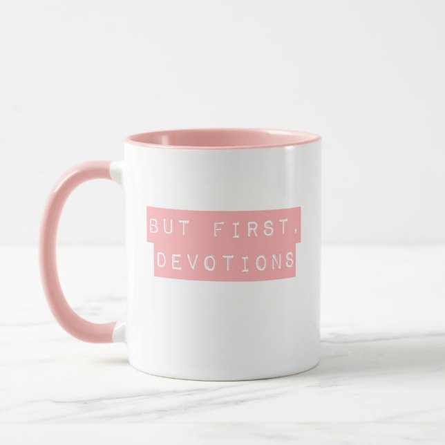 Mais D'Abord, Les Dévotions Pink Mug (Gauche)