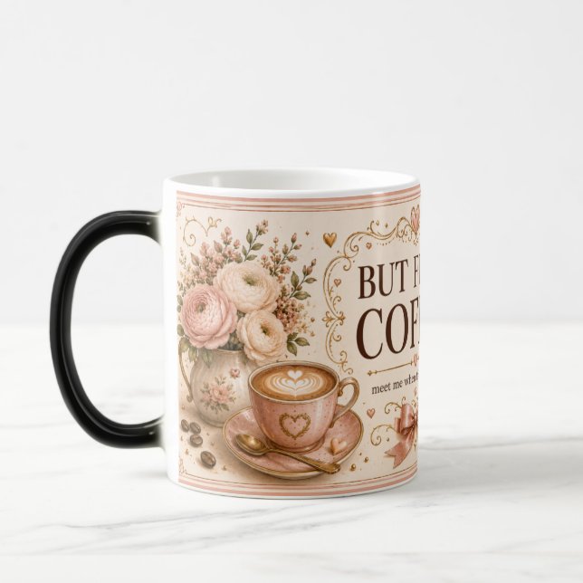 Mais d'abord, Tasse Café Romantique Blush  (Gauche)