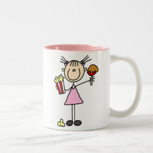 Maïs éclaté et caramel Apple à la tasse juste