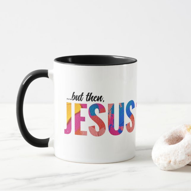 Mais Jésus-Christ branché cadeau Mug Christian (Avec donut)