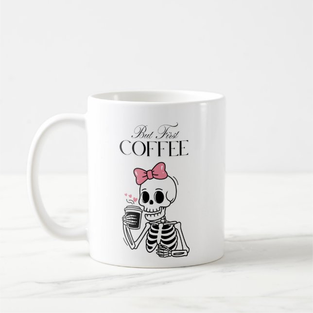 Mais la première tasse de café (Gauche)