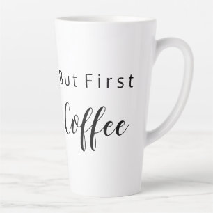 Mais la première tasse de café en latte pour amo