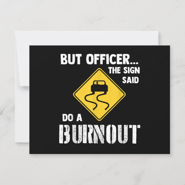 Mais Officier dit faire une brûlure - drôle de voi (Devant)