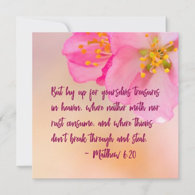 Mais Posez-Vous Pour Vous-Même Chrétien Floral (Devant)