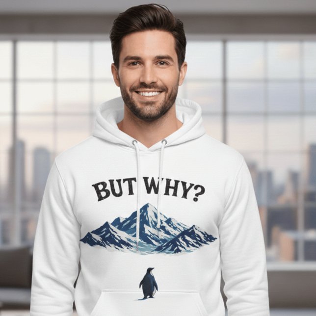 Mais Pourquoi ? Sweat à capuche pingouin – Pingoui (Créateur téléchargé)