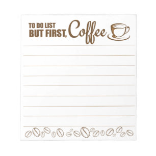 Mais Premier Bloc-notes de café