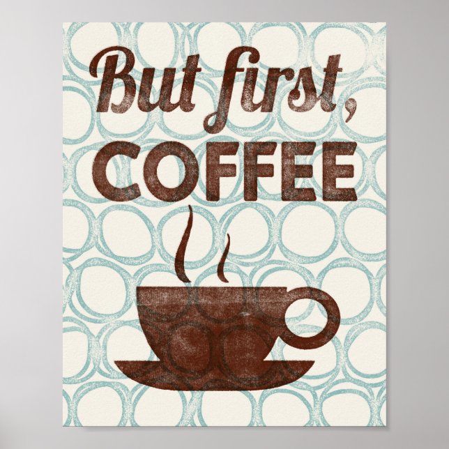 Mais Premier Poster De Café Art Imprimer Décor De  (Devant)