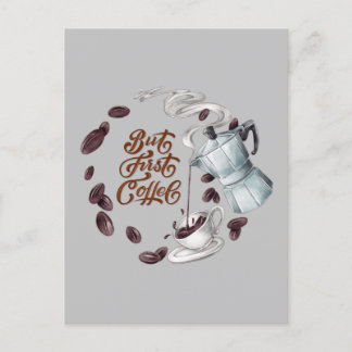 Mais Première carte postale de café