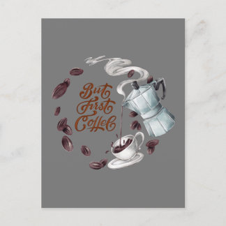 Mais Première carte postale de café