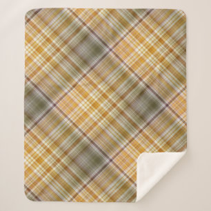 Maïs sec Jaune et vert olive Plaid