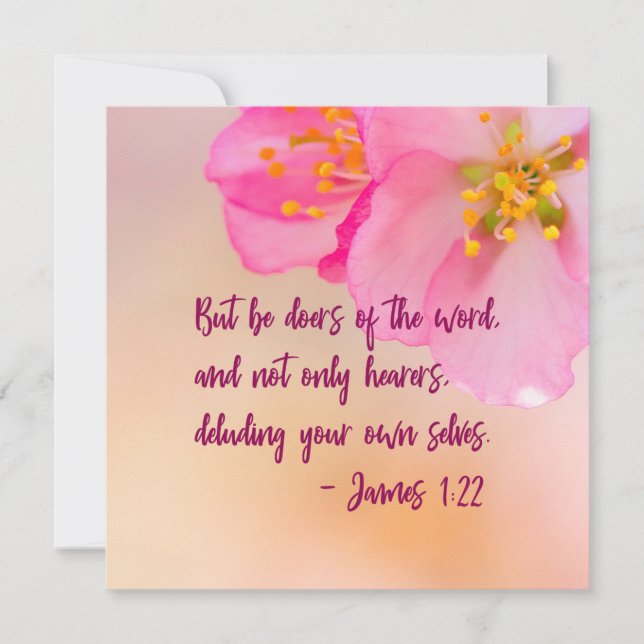 Mais Soyez Les Porteurs Du Mot Christian Floral (Devant)