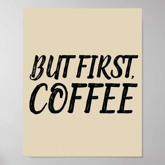 MAIS TOUT D'ABORD, CAFÉ Affiches Signes (Devant)