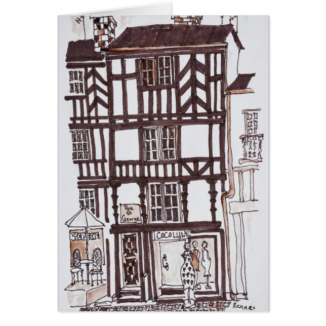 Maison à colombages | Rennes, Bretagne, France (Devant)