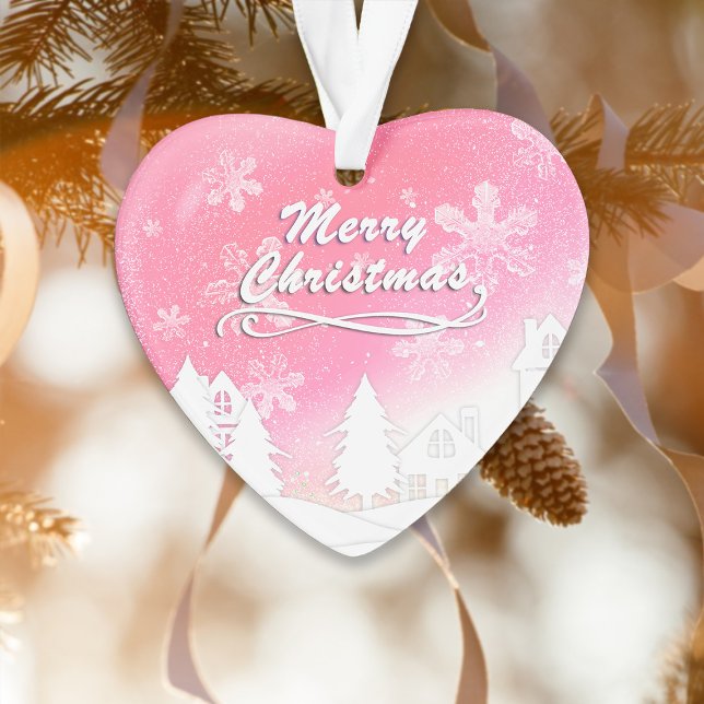 Maison Blanche Blanche Blanche Blanche Rose Noël (Créateur téléchargé)