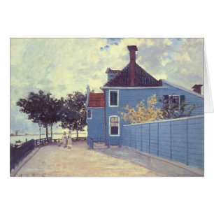 Maison bleue à Zaandam de Claude Monet