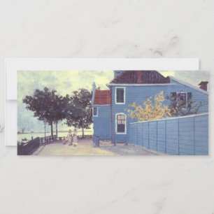 Maison bleue à Zaandam par Claude Monet