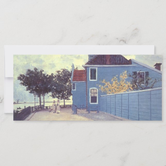 Maison bleue à Zaandam par Claude Monet (Devant)