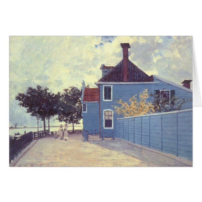 Maison bleue à Zaandam par Claude Monet (Devant horizontal)
