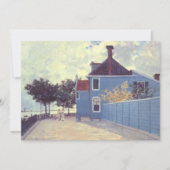 Maison bleue à Zaandam par Claude Monet (Devant)