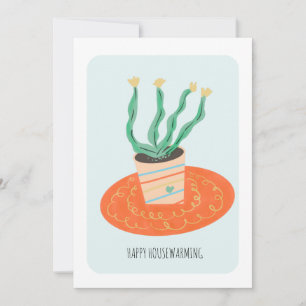 Maison Cactus Maison Plante Art Nouveau Home Card