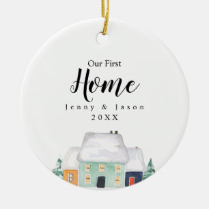 Maison Cute Notre Première Maison Ornement Botani