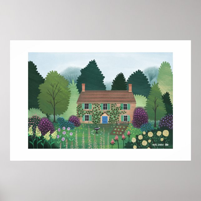 Maison de campagne anglaise Grande impression (Devant)