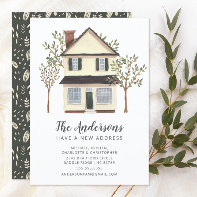 Maison de charme | Faire-part de déplacement (Créateur téléchargé)