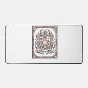 Maison de chats Blason de chat Armoiries Vintage