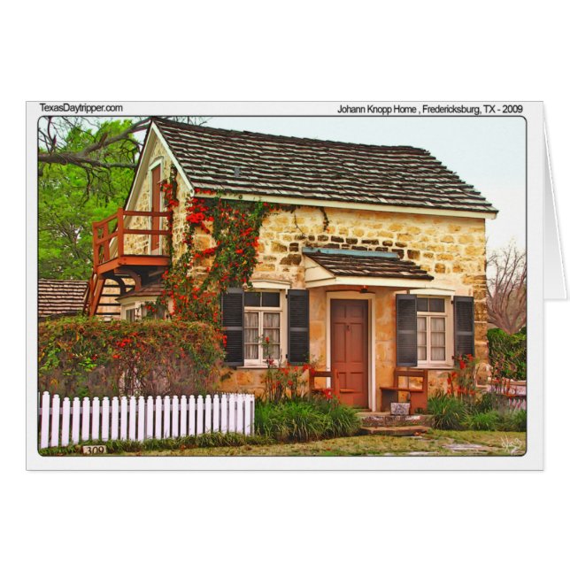 Maison de Johann Knopp, Fredericksburg, TX (Devant Horizontal)