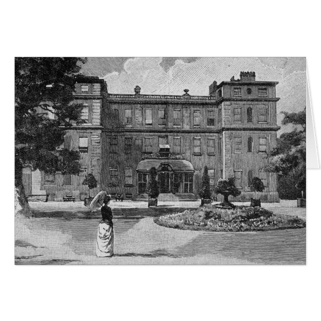 Maison de Marlborough, du jardin, 1863 (Devant horizontal)