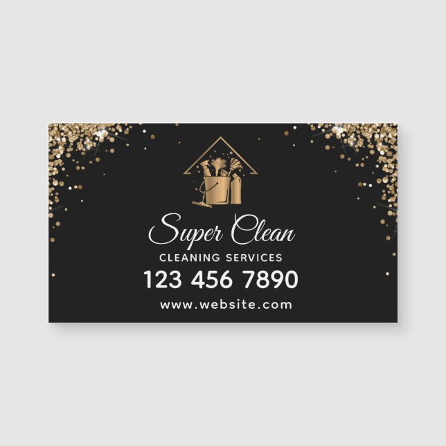 Maison de ménage moderne Parties scintillant dorée (Devant)