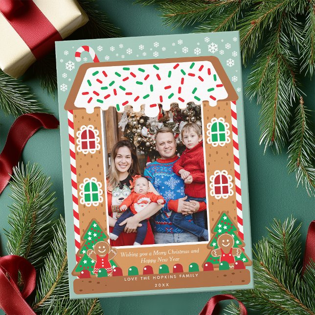 Maison de pain d'épices Photo famille de vacances (Créateur téléchargé)