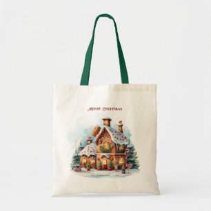 Maison de pain d'épices Sac fourre-tout de Noël
