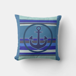 maison de plage décor nautique coussin d'ancre