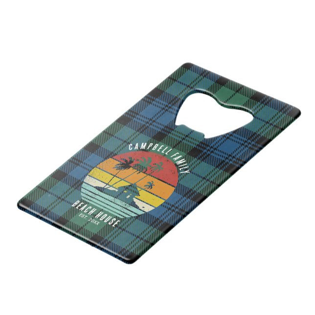 Maison de plage familiale rustique Palmiers Tartan (Devant Angle)