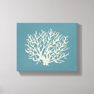 Maison de plage Toile d'art mural corail