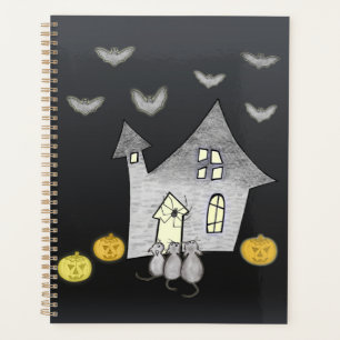 Maison d'Halloween, Chats noirs, Chats, Chauves-so