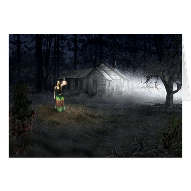 Maison d'horreur d'Halloween (Devant horizontal)