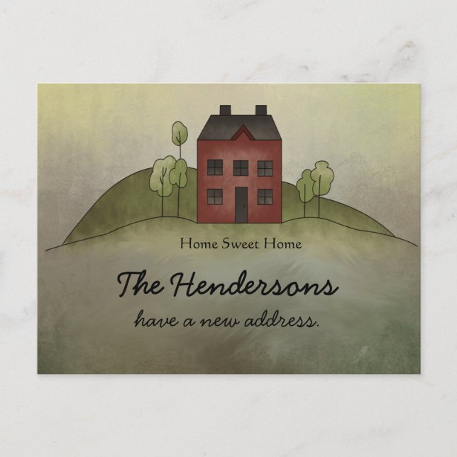 Maison Douce Maison Nouvelle Carte Postale d'Adres (Devant)