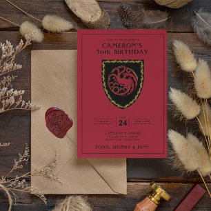 MAISON DU DRAGON Invitation d'anniversaire