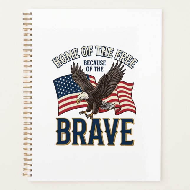Maison du Libre Aigle Brave Design de T-shirt Patr (Devant)