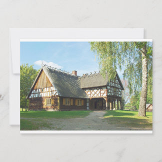 Maison en bois - Invitation